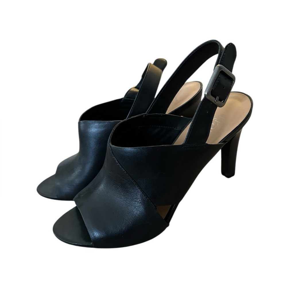 Elegant Black Women's Slingback Heels